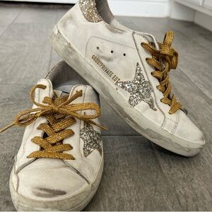 Golden Goose Glitter Superstar Sneakers